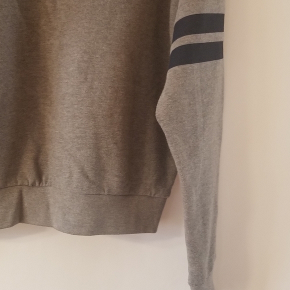 PINK Varsity Hoodie - Gray/Blue Stripes - Picture 7 of 9